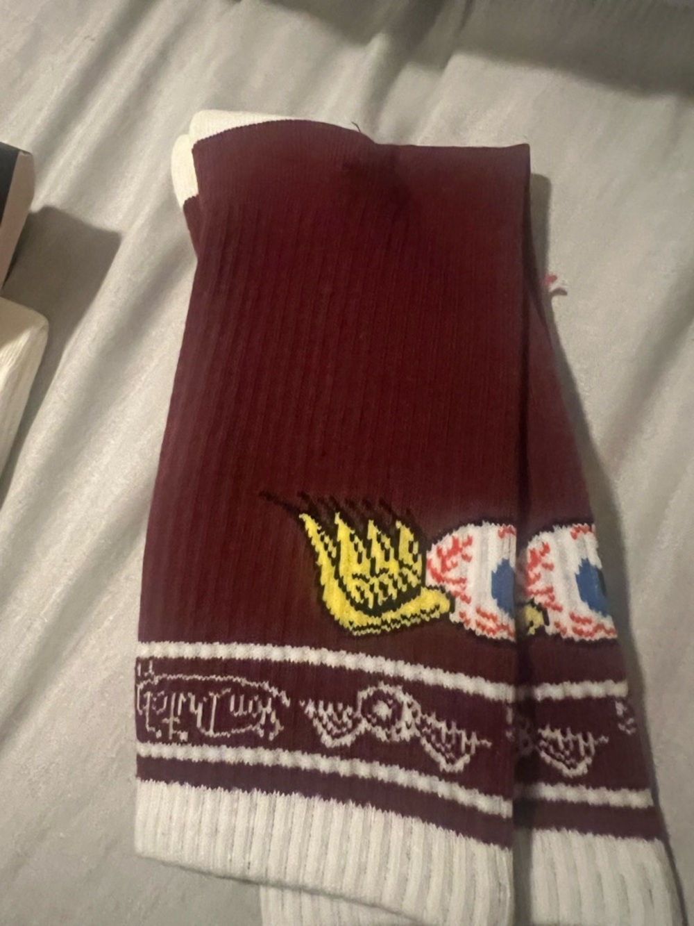 VON DUTCH SOCKS WOMENS/UNISEX OS BROWN VD LOGO NWT